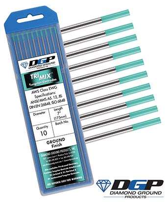 Tungsten welding electrodes - Tri-Mix&trade; WS2 Ivory